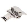 Silver Stainless Steel Watch Deployment Clasp High Finished Ergonomic Watch Buckle Replacement for