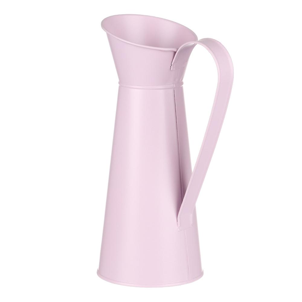 Vintage Jug Home Metal Vase Flower Vase Tin Pitcher Dried Flower Vase