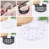 Headwear Mesh Pearls Headband Beads Waterproof Rhinestone Wide Hair Hoop Sparkling Solid Color Black White Hairband Women