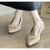 New Women's Winter Flats Solid Color Basic Simple Style Flat Shoes for Women Pointed Toe Black Flats for Women Dressy Comfort