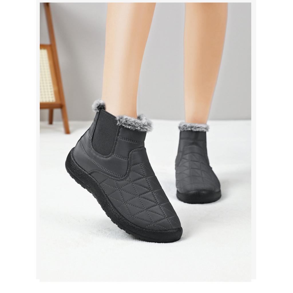 Women's Snow Boots, Winter Cotton Shoes, Cold Resistant and Warm Cotton Boots with Thick Fleece, Versatile Women's Shoes