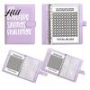 Budget Envelope System 100 Savings Challenge Kit PU Binder with Numbered Pockets Saving And Progress Trackers A5 Planner for Couples Individuals
