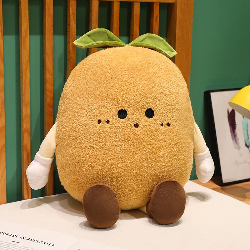 16/60CM Kawaii Cartoon Simulation Anime Eggplant Potato Carrot Vegetable Plush Toy Pillow Children's Vegetable Pendant Puppet