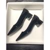 2025 Women's Black Patent Leather Low Heel Pointed Toe Work Shoes - Versatile & Simple Design