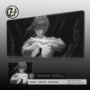 Black And White Anime Girl Mouse Pad Pc Accessories Keyboard Mouse Carpet AntiSlip Gamer Mousepad Makima Large Laptop Desk Mat