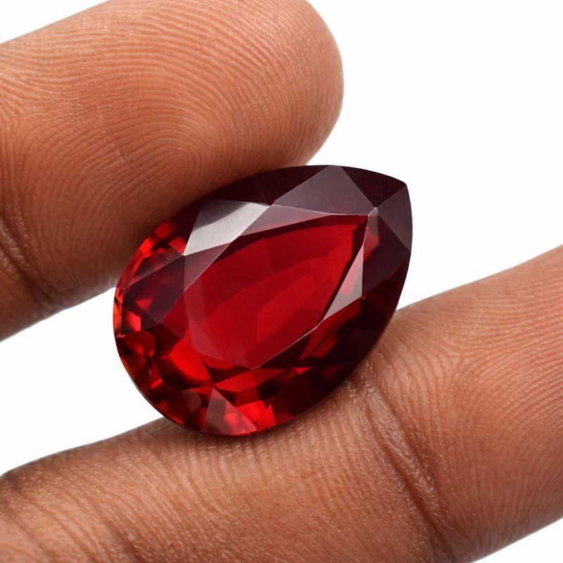 BEATIFUL Natural Red Ruby 12x9mm Pear Shape Loose Gemstone For Her