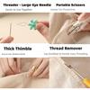 DIY Sewing Kit with Sewing Box 16 Thread Colors Multifunctional Needle and Thread Kit DIY Apparel Sewing Supplies