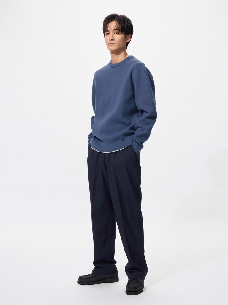 Uniqlo Japan Tuck Wide Pants  Standard Length 70 76cm 