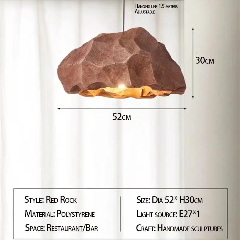 Wabi-sabi Style Chandelier Creative Personality Restaurant Bar Lamp Micro Cement Designer Homestay Living Room Chandelier