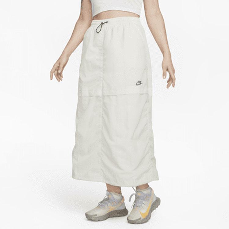 Nike Woven Long Skirt SS23 Women Bottoms Beige FQ1449-020