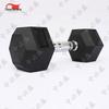 Zhongbisheng Rubber-coated Hexagonal Dumbbell Set with Rack