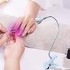 3W Nail Dryer Light UV Nail Lamp For Drying Gel Nail Polish Foot Switch Clip-On Flexible Desk Mini Portable USB For DIY Manicure