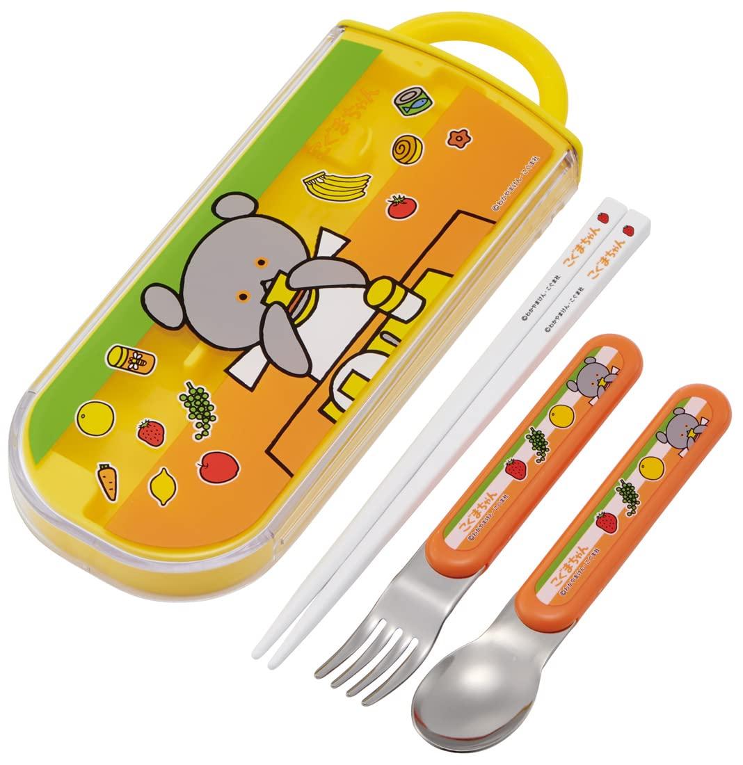 

Skater Antibacterial Trio and Fork Bear Made in Children s Set Chopsticks, Spoon, (Little Design), Japan, TACC2AG-A