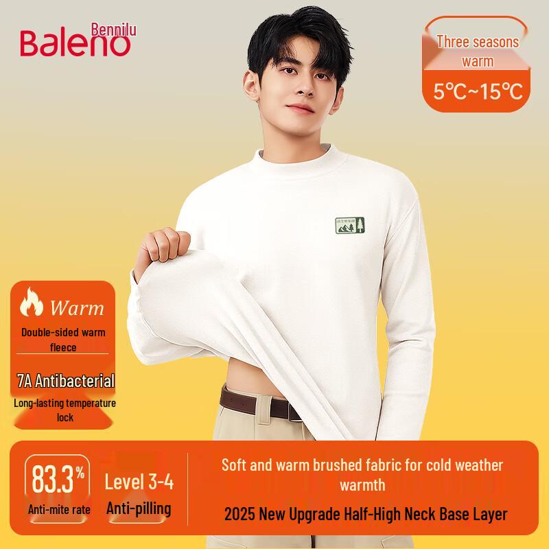 

Baleno Men s Double-Sided Fleece Thermal Long-Sleeve Top 5XL