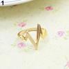 Anello Unisex Moda a Forma di Freccia Zigzag in Lega per Nocca