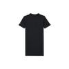 Nike Sportswear Letter Print Loose-Fit Breathable Moisture-Wicking Knit Polo Dress Women Dress Black FQ7010-010
