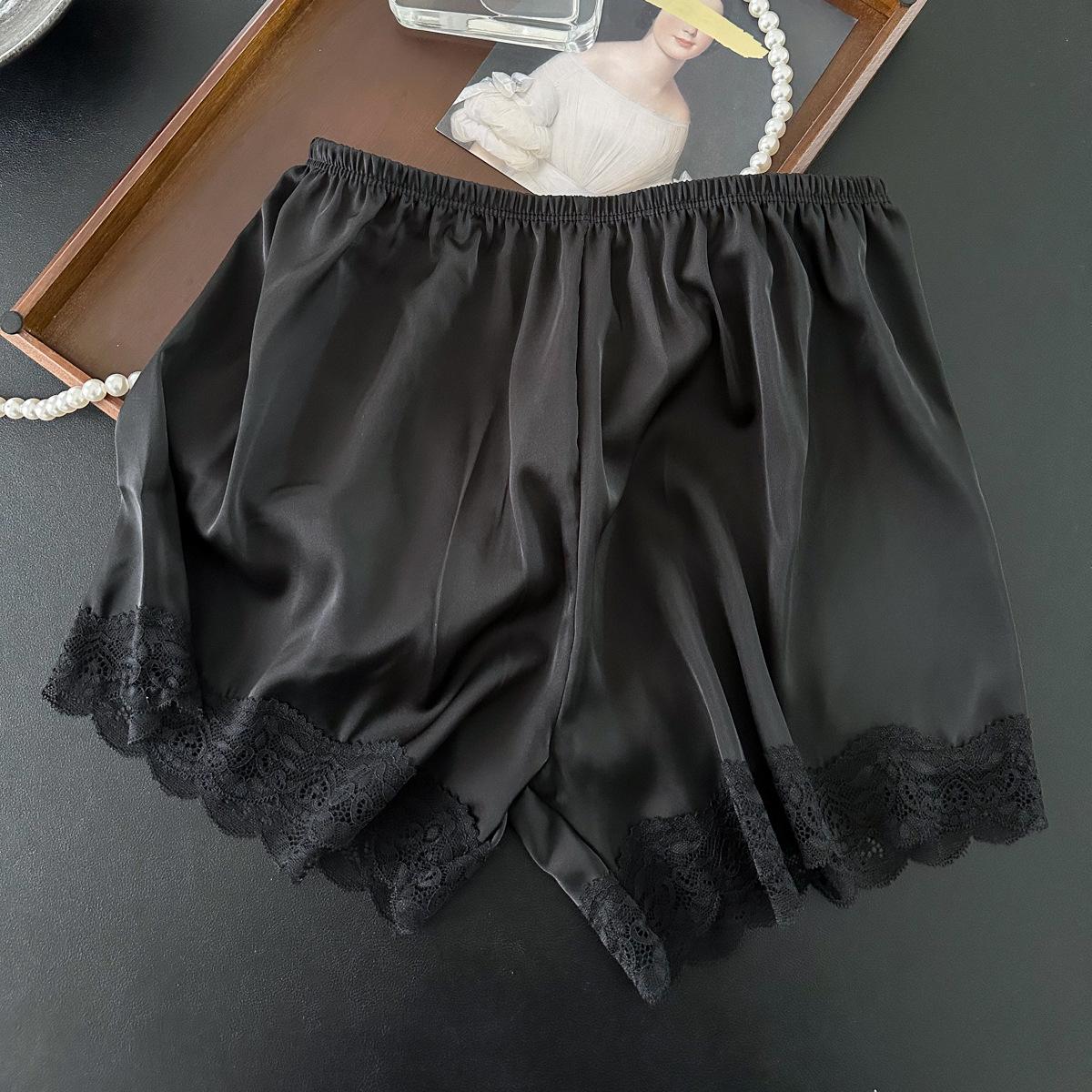 

Атласные шорты-юбка для безопасности из искусственного шелка - Свободные трехточечные домашние леггинсы XL