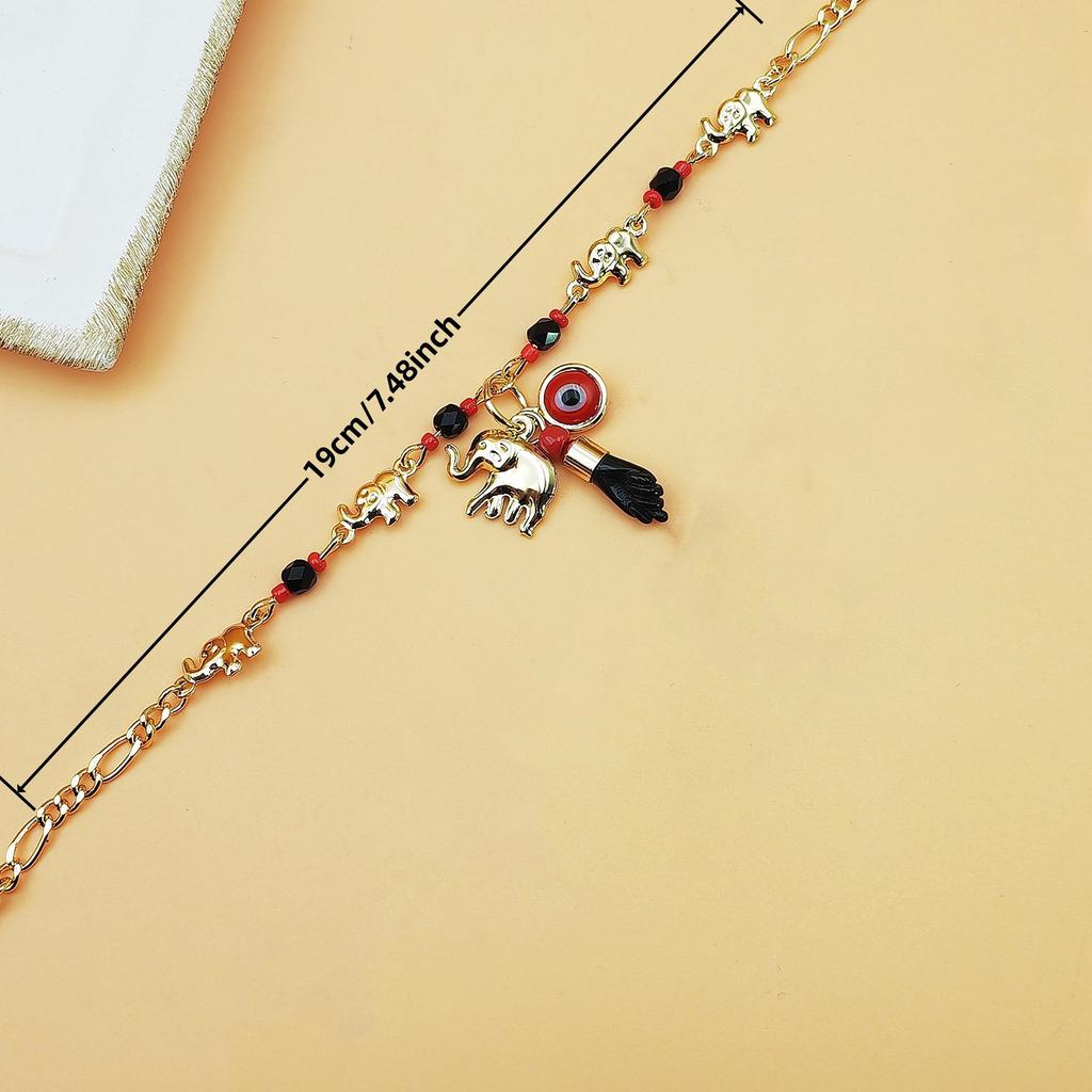 Creative Jewelry Birthday Gifts Bracelets Personality Small Elephant Children Bracelet Pendant Women Fashion Delicate Daily Wear