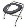 Faltbarer Toilettenstuhl Tragbarer Toilettenstuhl Edelstahl Ergonomischer Toilettenstuhl für Erwachsene