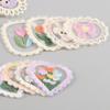 10pcs Embroidered Cute Flower Heart Patches Applique for Backpack Shoes Hats Scrapbooking Decoration DIY Sewing Accessories
