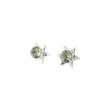 Green Amethyst Gemstone 925 Sterling Silver Jewelry Handmade Stud Earrings 0.44" EE-175-13