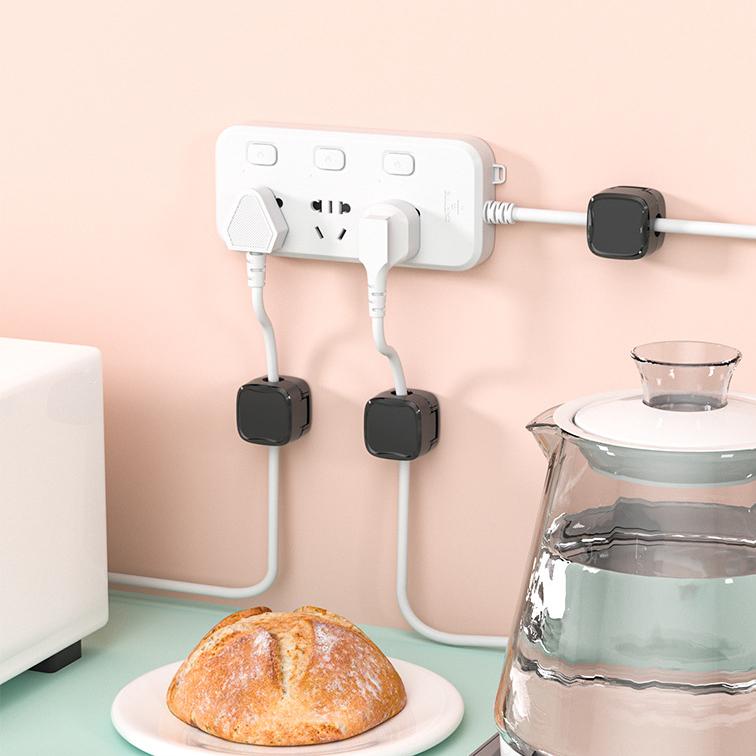 6 db/Szett Mágneses kábelkapcsok Kábelrendező Állítható kábeltartó íróasztal alatt Kábelkezelő tartó