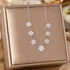 Women's Silver Titanium Steel Necklace with Micro-Inlaid Zircon - Elegant, Durable Clavicle Chain Jewelry