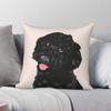 Black Goldendoodle Pillowcase Polyester Linen Velvet Printed Zip Decorative Throw Pillow Case Sofa Cushion Cover