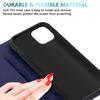 (Blue) For Phone  case Leather Book Flip Wallet Case