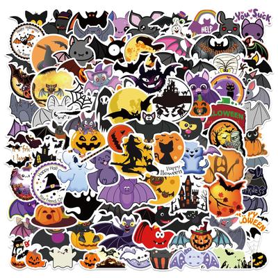 100 Halloween Fledermaus Geist Kritzel Aufkleber Personalisierte Dekorative Kürbis Koffer Gitarre Party Wasserdichte Aufkleber