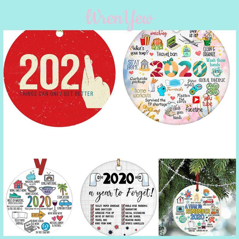Unique 2020 A Year To Remember Acrylic Quarantine Christmas Ornament For Personalized Tree Decor