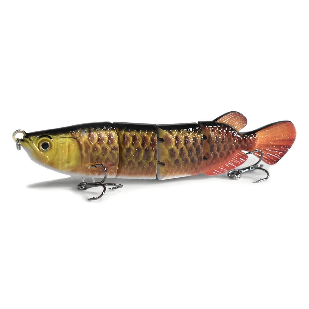 Golden Dragon Multi-jointed Sinking Fishing Lure, 4 Sections, 150mm/34.6g