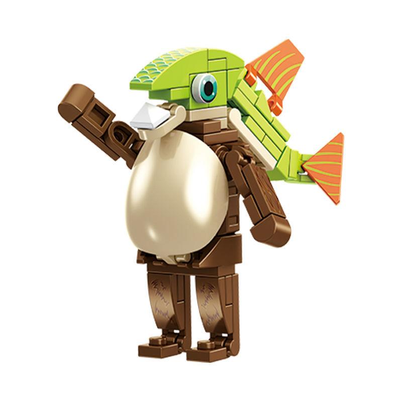 Non-Toxic Italian Brainrot Tung Tung Sahur Figures Building Block Doll Tralalero Tralala Bombardino Crocodilo Bananini Block Model Toy