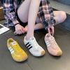 Yellow Dexun Shoes Women's 2025 New Popular Summer Mesh Breathable Forrest Gump Shoes Versatile Sports and Leisure Board Shoes