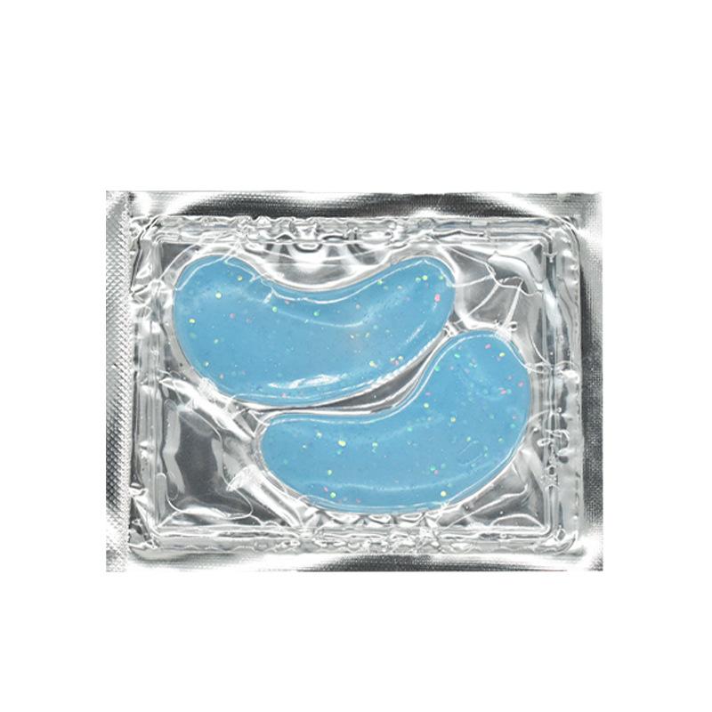30PCS Shimmering Crystal Eye Mask Pads with Collagen, Deep Hydration for Fine Lines, Revitalizing Under Eye Treatment 6g