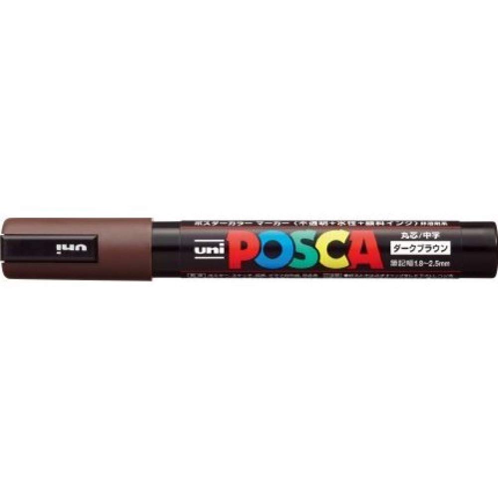 

Mitsubishi Pencil Posca Medium Tip Dark Brown of PC-5M PC5M.22 [Set 10]