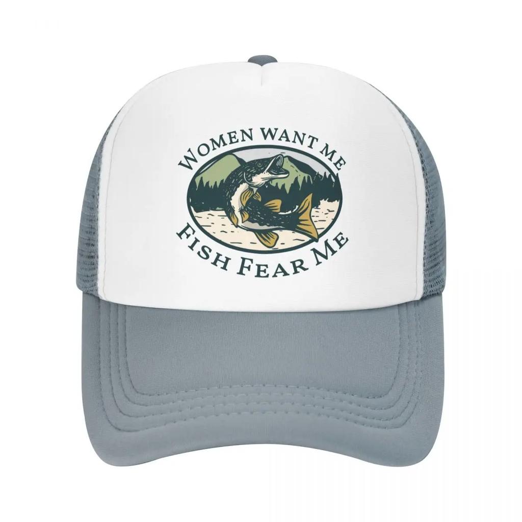Custom Fashion Unisex Fishing FisherUnisex Quotes Trucker Hat Adult Adjustable Baseball Cap Women Unisex Outdoor Trucker Cap