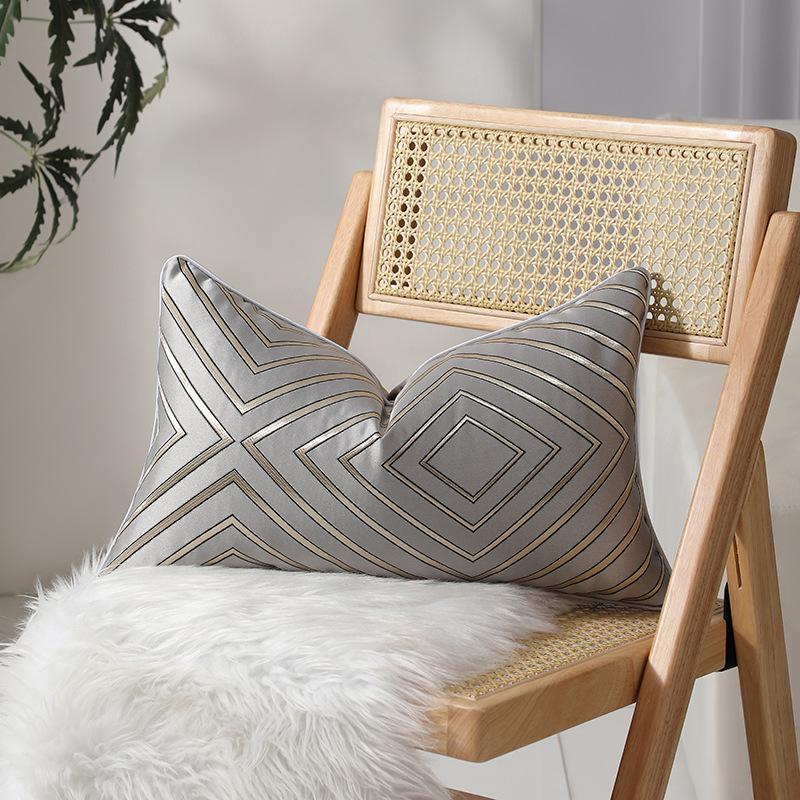 High-precision Light Luxury Sofa Decorative Lumbar Pillow, Living Room Sofa Cushion Cover, Modern Pillow