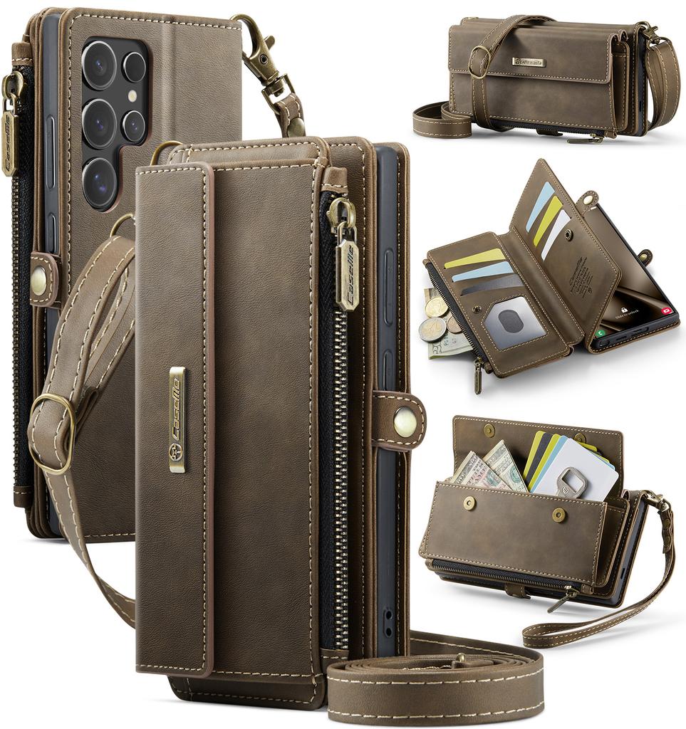 Multifunktionales Lanyard Leder Geldbörse Kartenetui Für Samsung Galaxy A55 A56 A54 A53 A52 A17 A16 A15 A14 A13 Handtaschenhülle