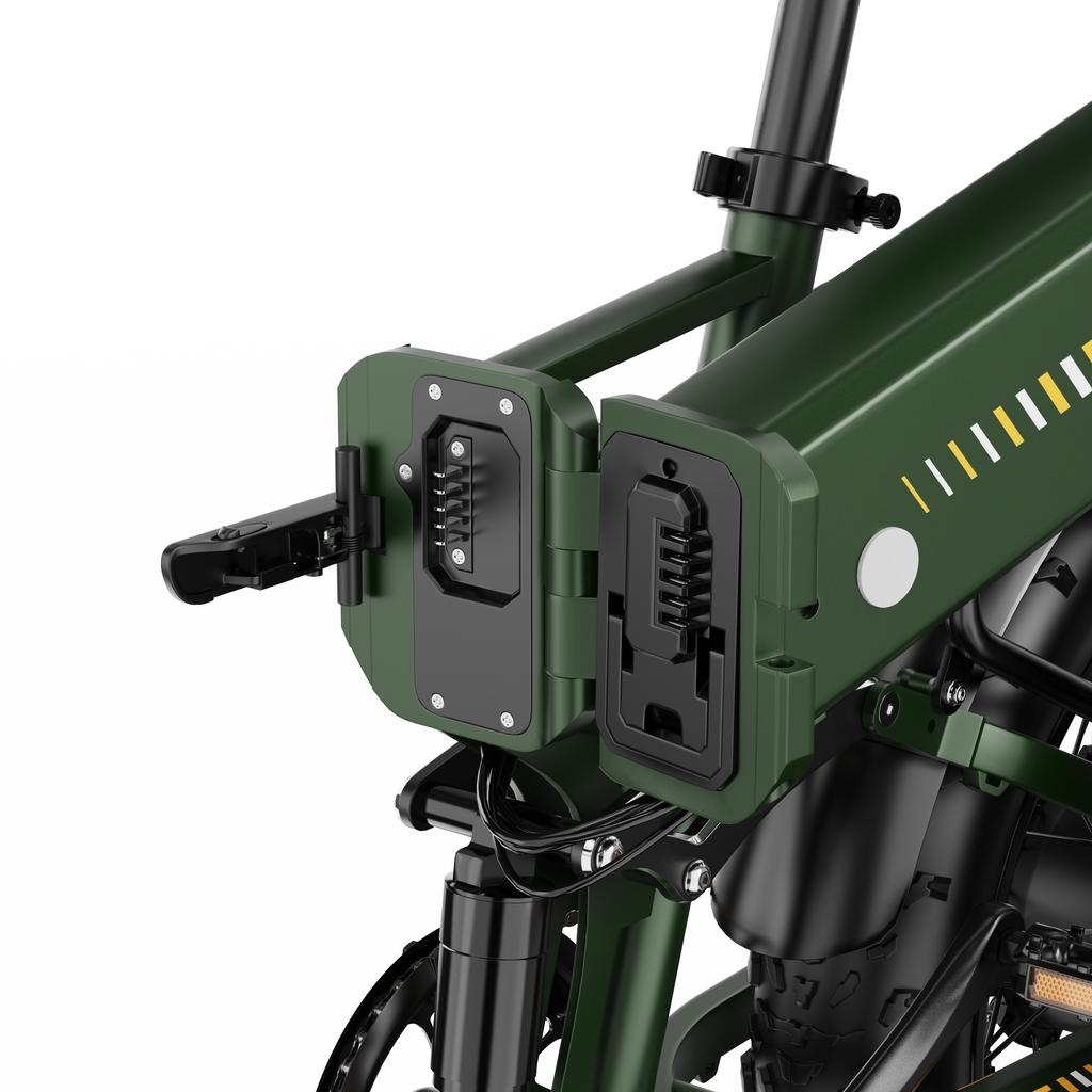 Elektrofahrrad APEFOX RH20 1500W(750W×2) Doppelmotor 48V22.5AH Akku 20 Zoll Fat Tire E-Bike Doppelte Hydraulische Scheibenbremse Offroad Mountain E-Bike