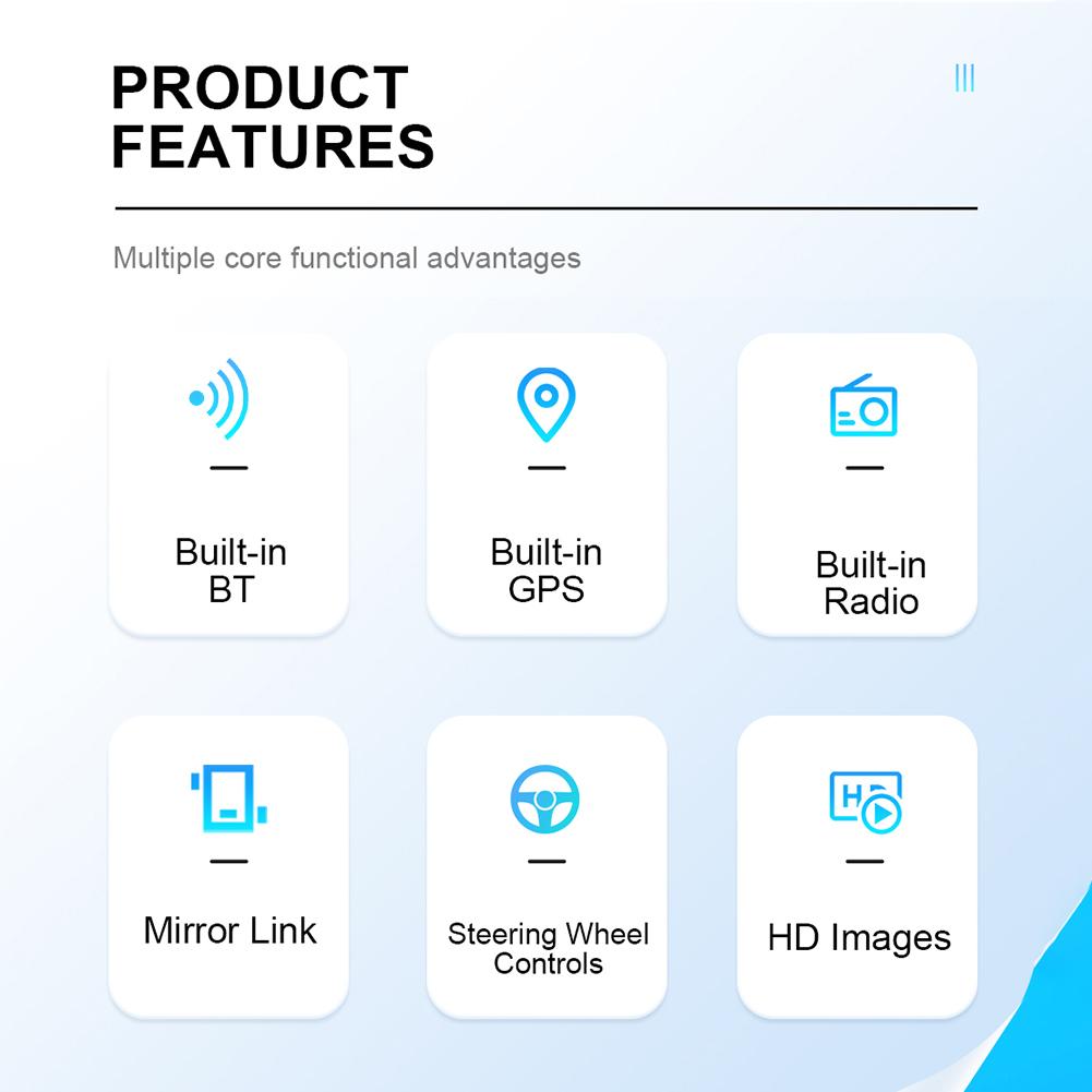 7/9/10 Inch Car Radio Bluetooth-Compatible USB 4GB RAM+32GB ROM FM Navigation Auto Radio Stereo Mirror Link WIFI Touch Screen