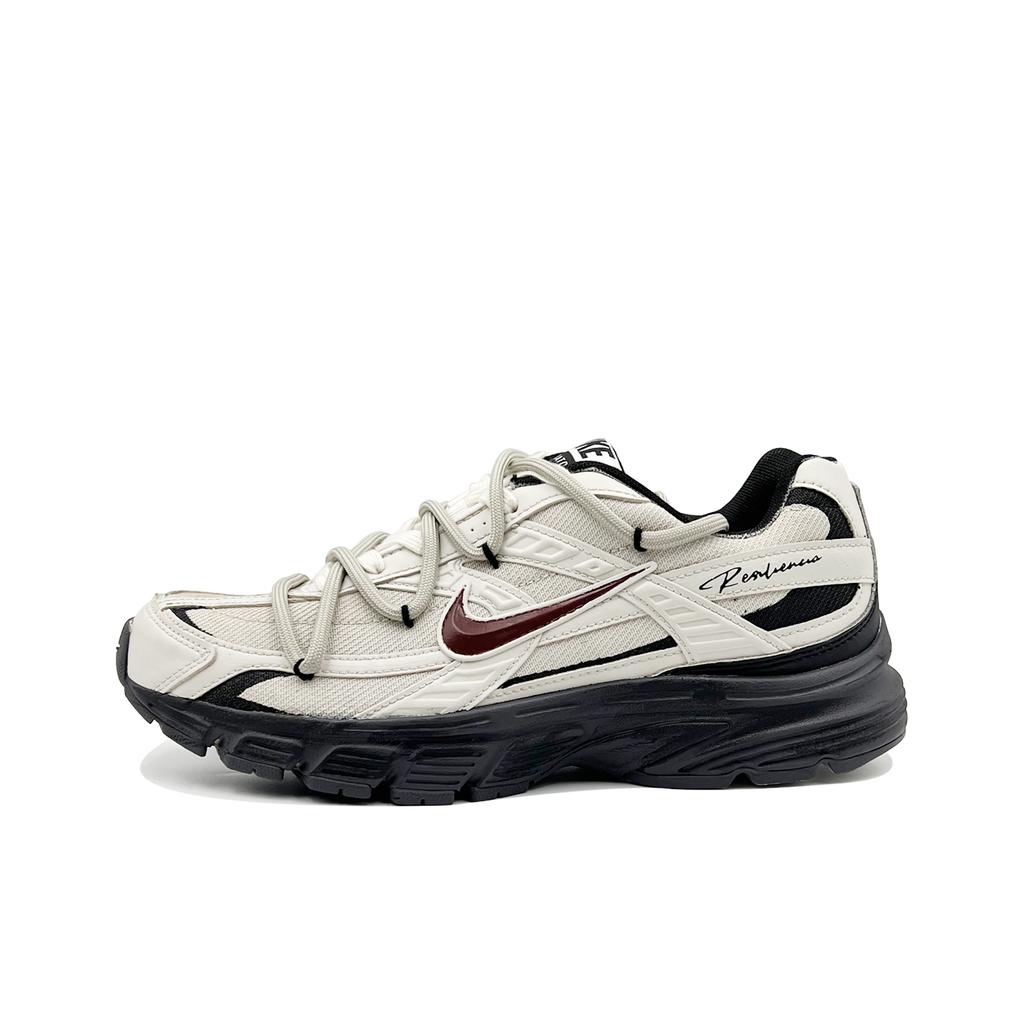 Nike Initiator Cushioning Abrasion Resistant Breathable Low top Casual Running Shoes Unisex Beige White Red 394055-100(Team1383-)