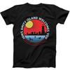 Amity Island Welcomes You Jaws 70s Film Quints Funny Gift Black Tee T Shirt 182