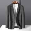 Automne et Hiver Laine Double Face Luxe Léger Business Simple Gilet Costume Couleur Unie Hommes d'Âge Moyen et Jeunes