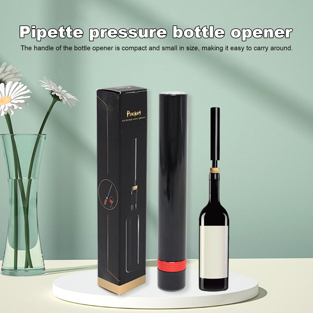 Stainless Steel Air Pressure Pump Wine Bottle Opener Pen Shape Fast Corkscrew Needle Kitchen Bar Party Tool Portable Wine Opener