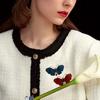 Luxury Butterfly Brooch Exquisite Insect Pins Corsage Brooches Woman Party Gift White Pearl Butterfly Brooch