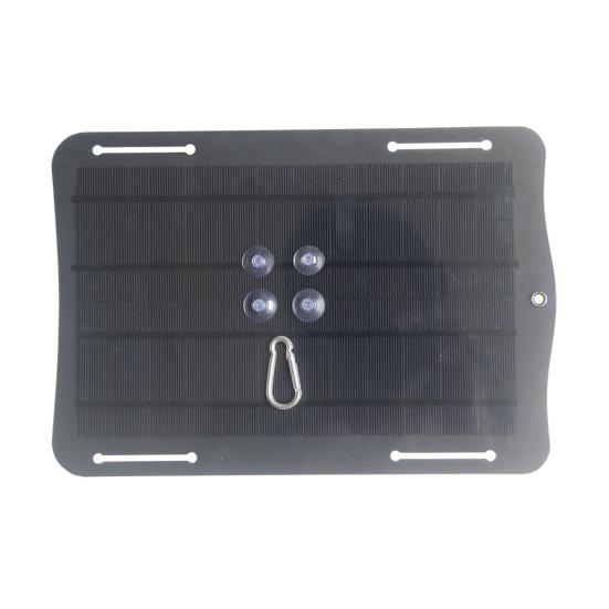 10W 5V Solar Panel Charger with USB Cable High Efficiency Universal Outdoor Emergency Power Panel for Phones Fans