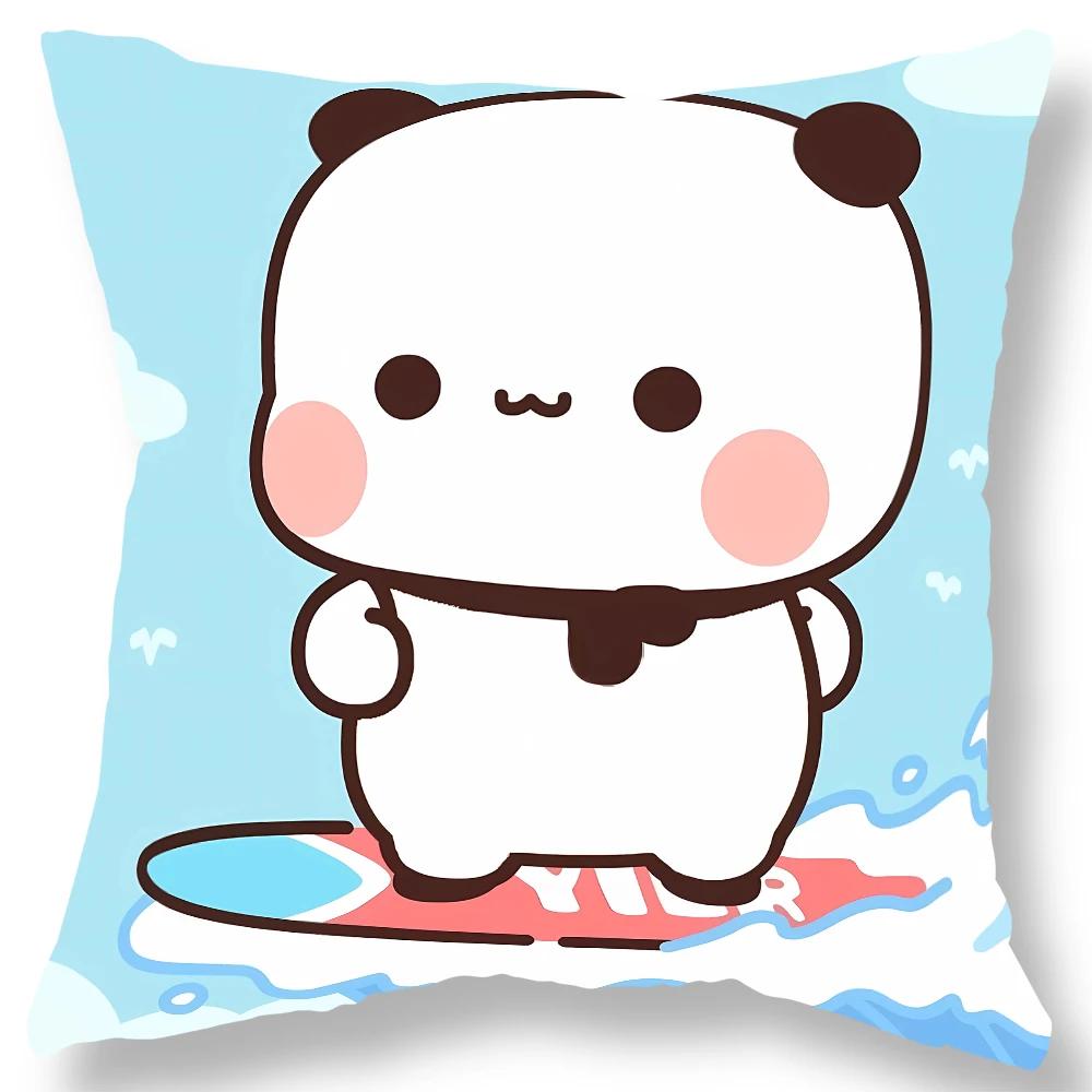 Niedlicher Bären-Print Kissenbezug Geschenk Kawaii Cartoon Animation Wohnzimmer Sofa Kissenbezug Zuhause Schlafzimmer Raum Dekoration