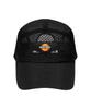 Nyuteib Oversized Solar Mesh Camp Cap - Black