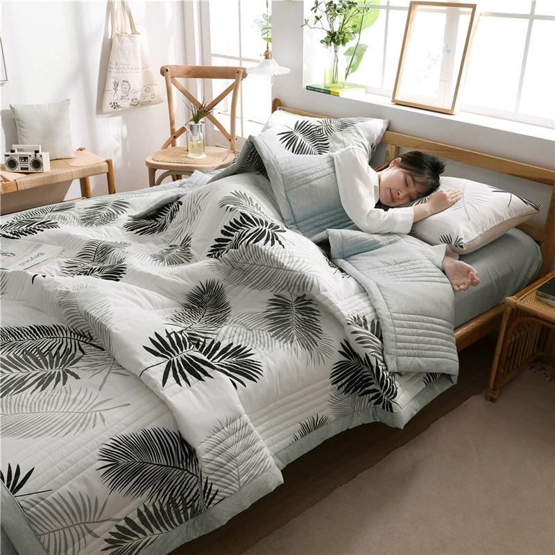 Quilted Spring Summer Quilt Queen Soft Comfortable Quilts Washable Single Double Blanket for Bed Comforter  Double Quilts
